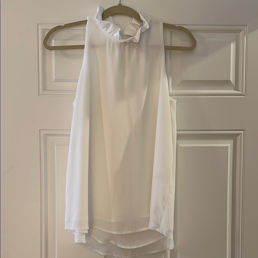 Elegant White Sleeveless Top